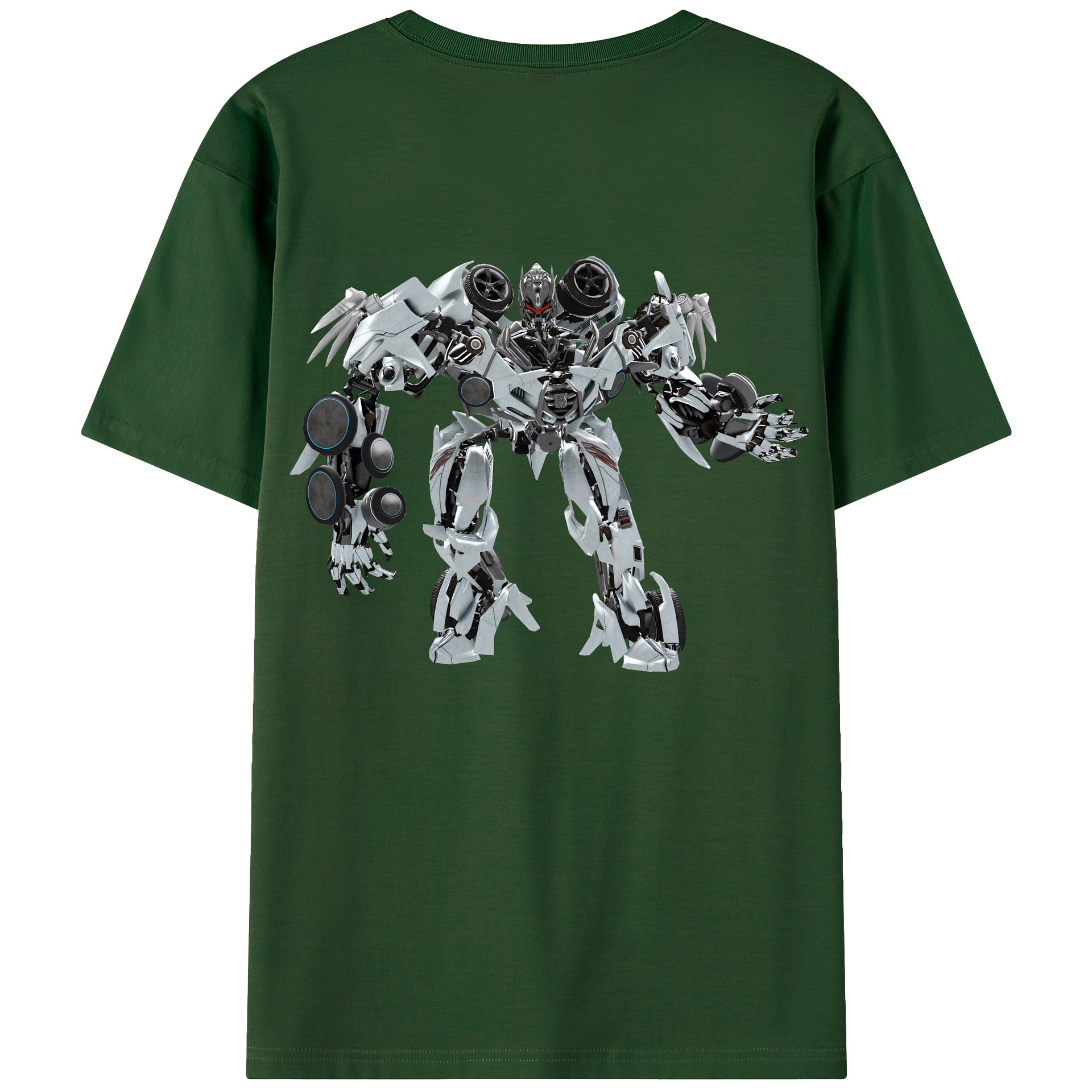 （画像用） Transformers トランスフォーマー 綿100％半袖Tシャツ（背面プリント）